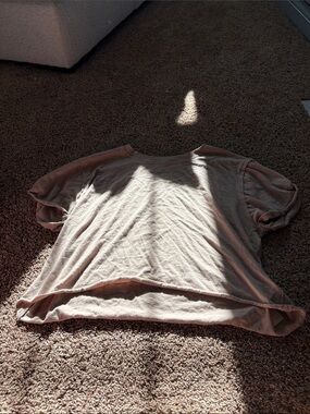 Casual free people Short Sleeve Tee in beige